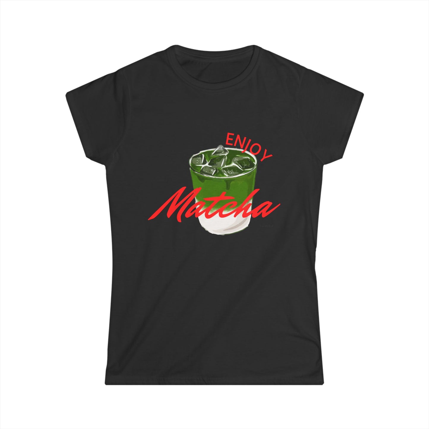 Enjoy Matcha Women's Softstyle Tee - Perfect for Tea Lovers
