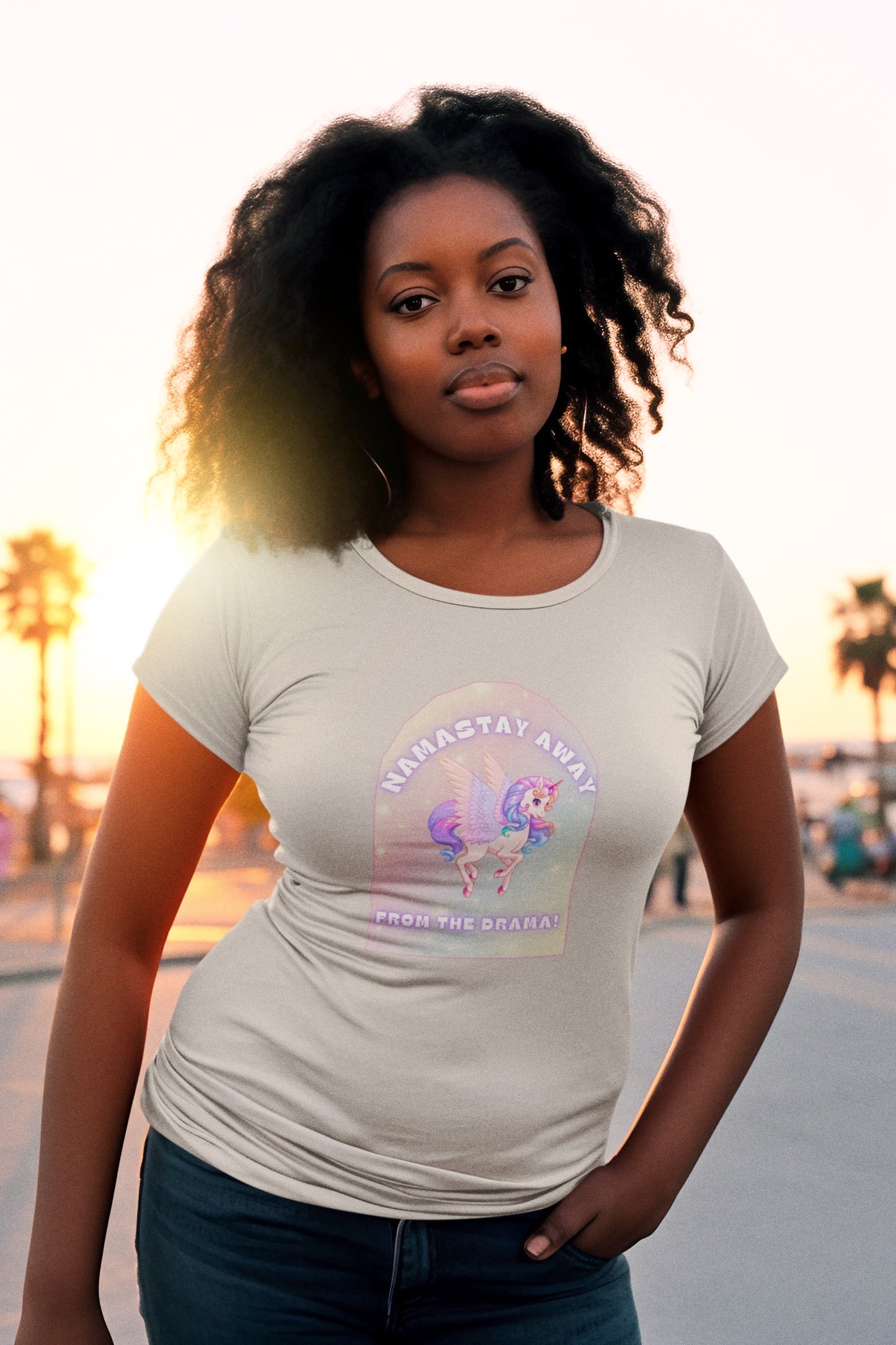 Namastay Away from the Drama – Women’s Soft Tee