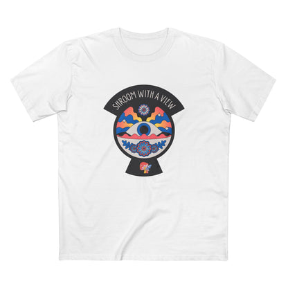 Colorful Mushroom Themed Tee, Trendy Adult T-Shirt, Casual Outfit, Gift for Nature Lovers, Psychedelic Art Shirt, Bohemian Style Top