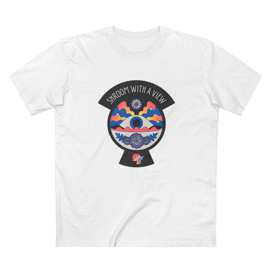 Colorful Mushroom Themed Tee, Trendy Adult T-Shirt, Casual Outfit, Gift for Nature Lovers, Psychedelic Art Shirt, Bohemian Style Top