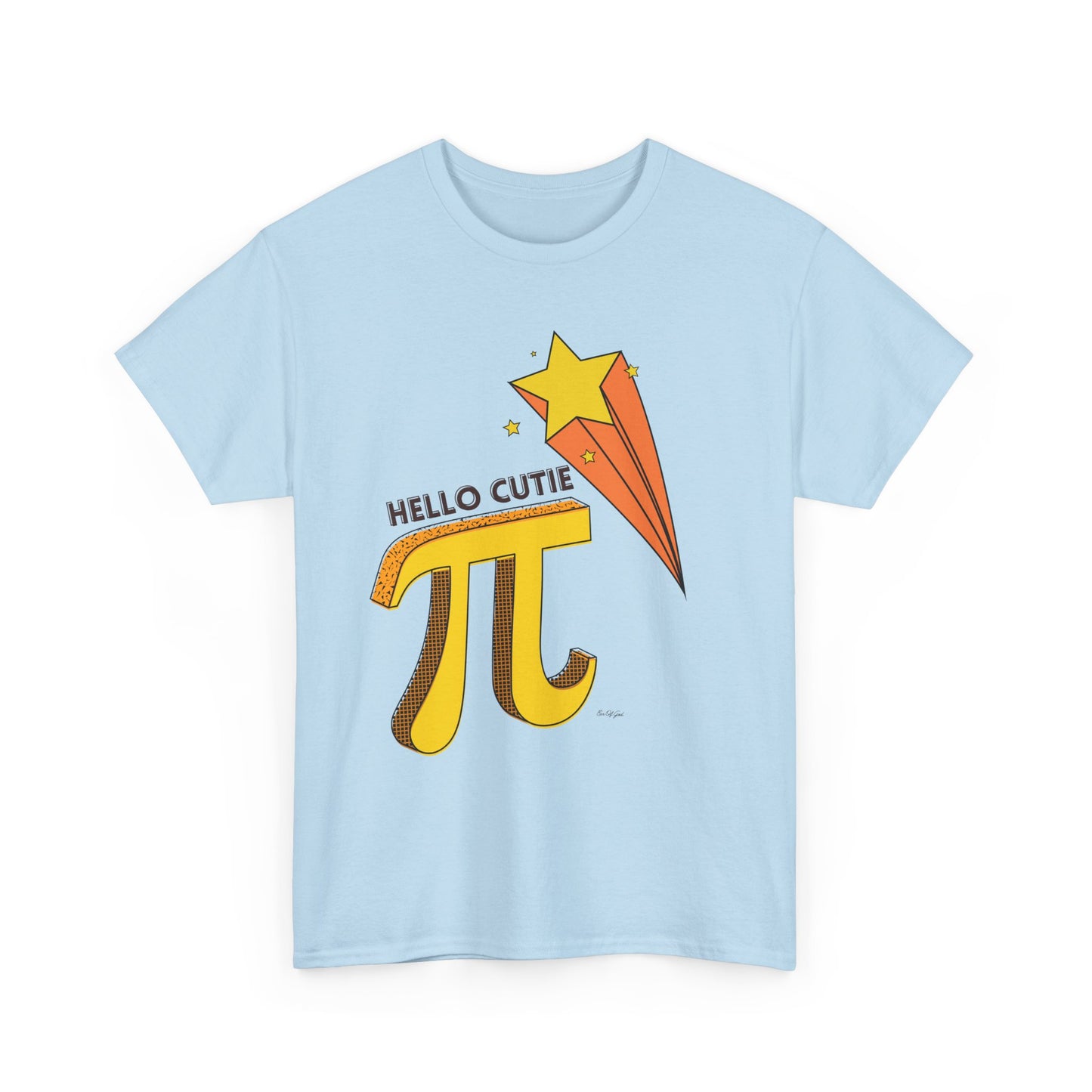 Hello Cutie Pi – Math Pun - Unisex T-shirt (Brown)