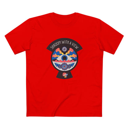 Colorful Mushroom Themed Tee, Trendy Adult T-Shirt, Casual Outfit, Gift for Nature Lovers, Psychedelic Art Shirt, Bohemian Style Top