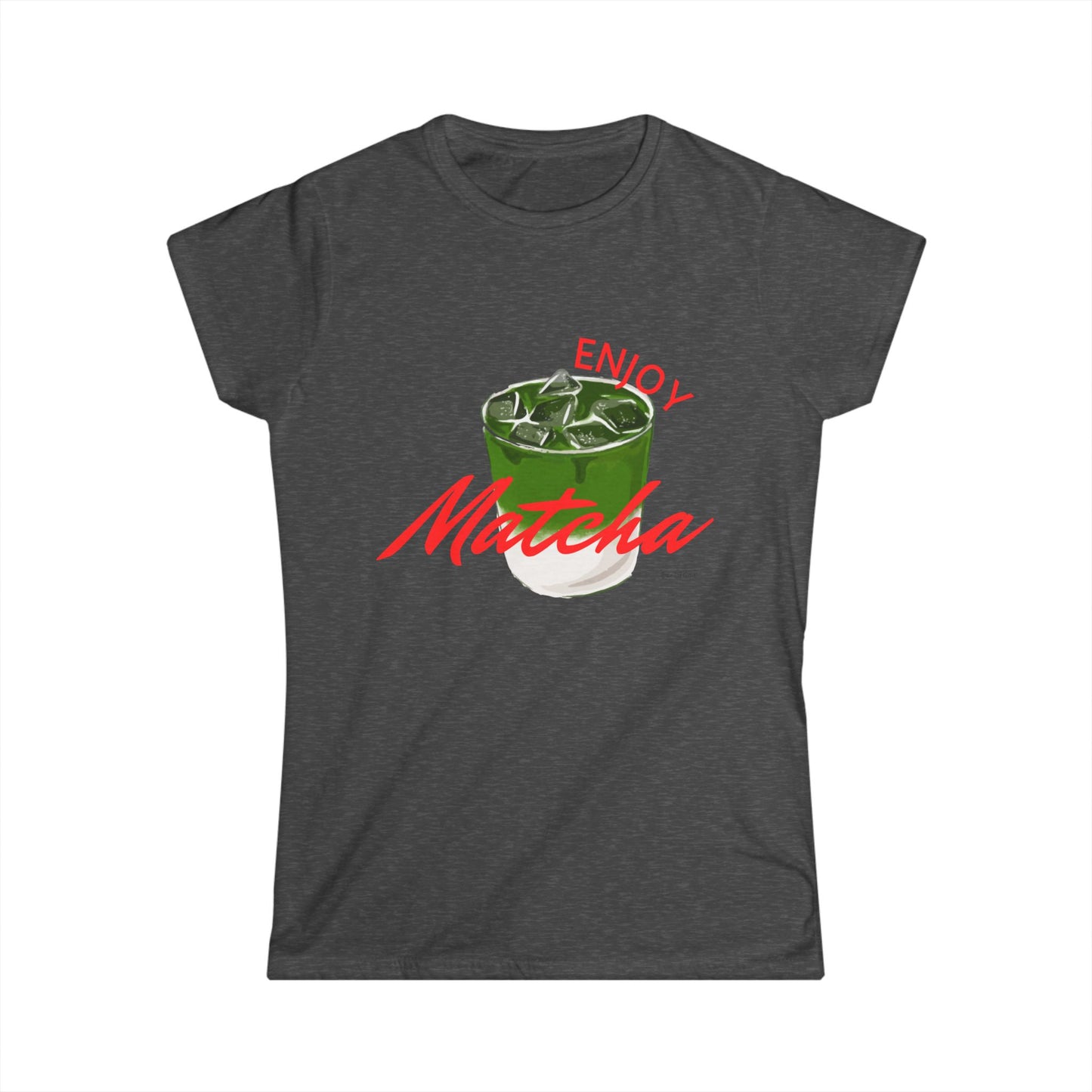 Enjoy Matcha Women's Softstyle Tee - Perfect for Tea Lovers