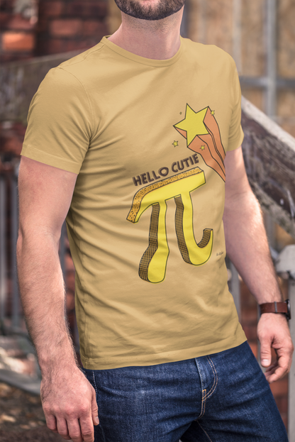 Hello Cutie Pi Unisex T-Shirt - Math Pun Design