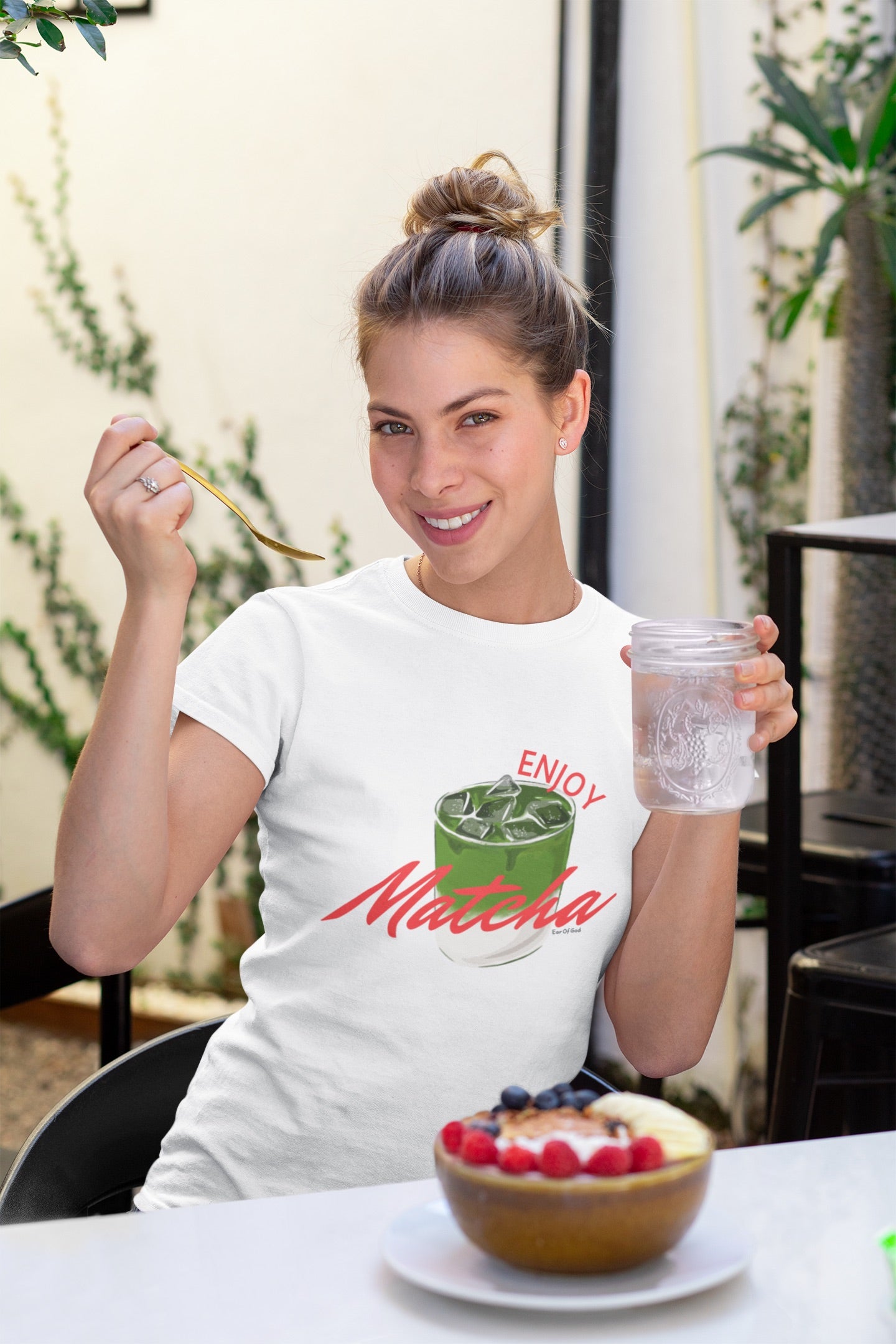 Enjoy Matcha Women's Softstyle Tee - Perfect for Tea Lovers