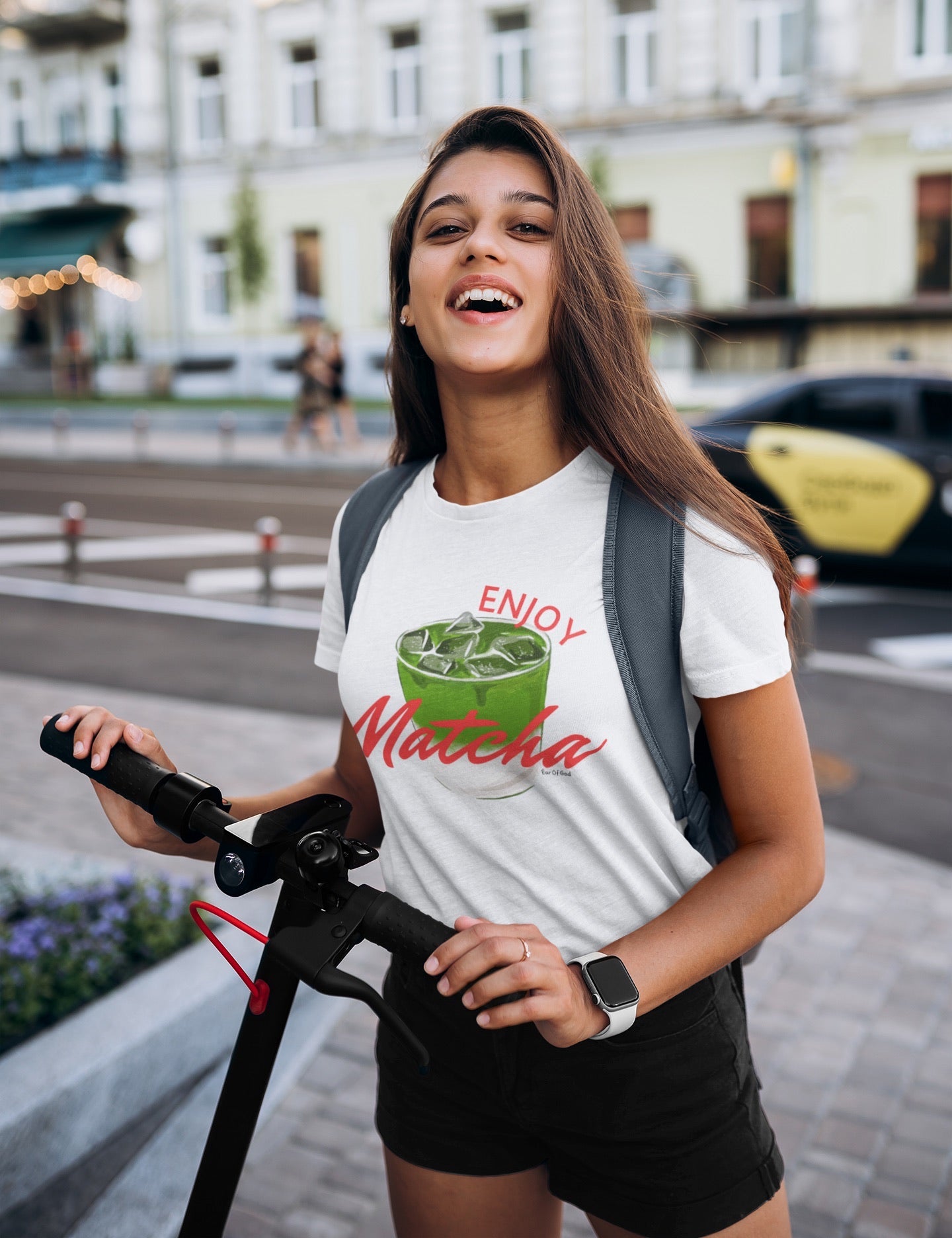 Enjoy Matcha Women's Softstyle Tee - Perfect for Tea Lovers