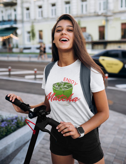 Enjoy Matcha Women's Softstyle Tee - Perfect for Tea Lovers
