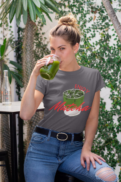 Enjoy Matcha Women's Softstyle Tee - Perfect for Tea Lovers