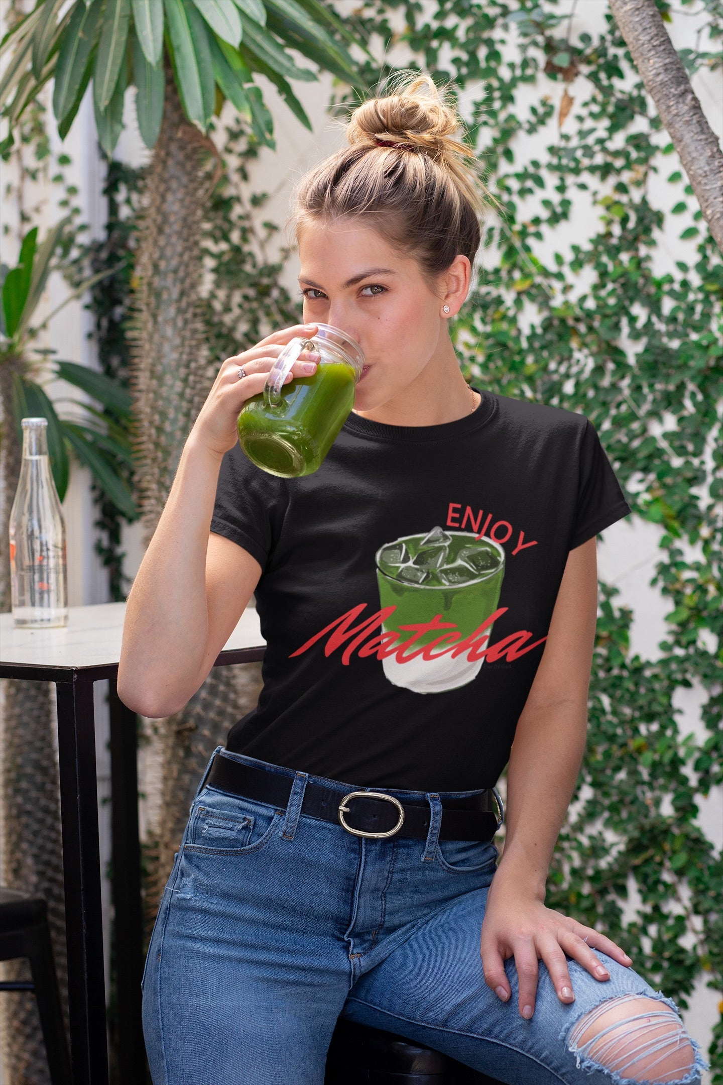 Enjoy Matcha Women's Softstyle Tee - Perfect for Tea Lovers