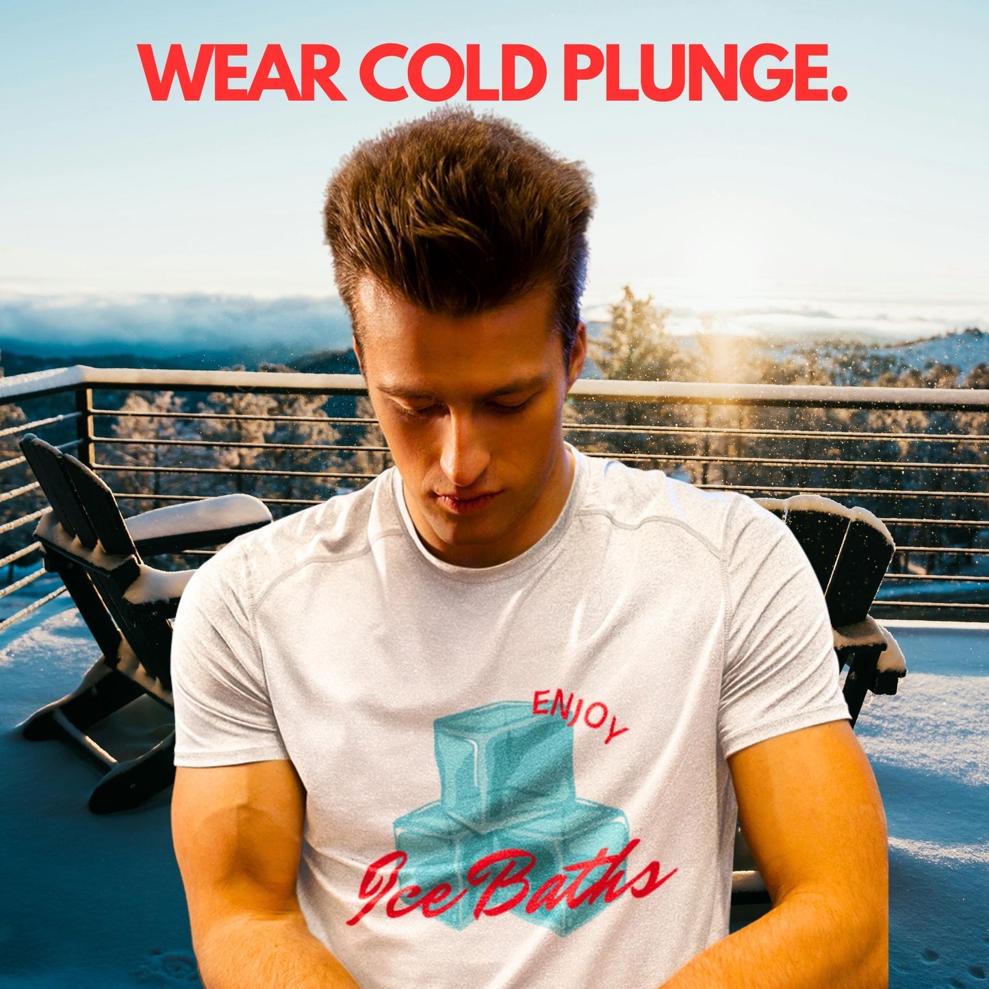Enjoy Ice Bath T-Shirt -  Cold Plunge -  Unisex T-Shirt