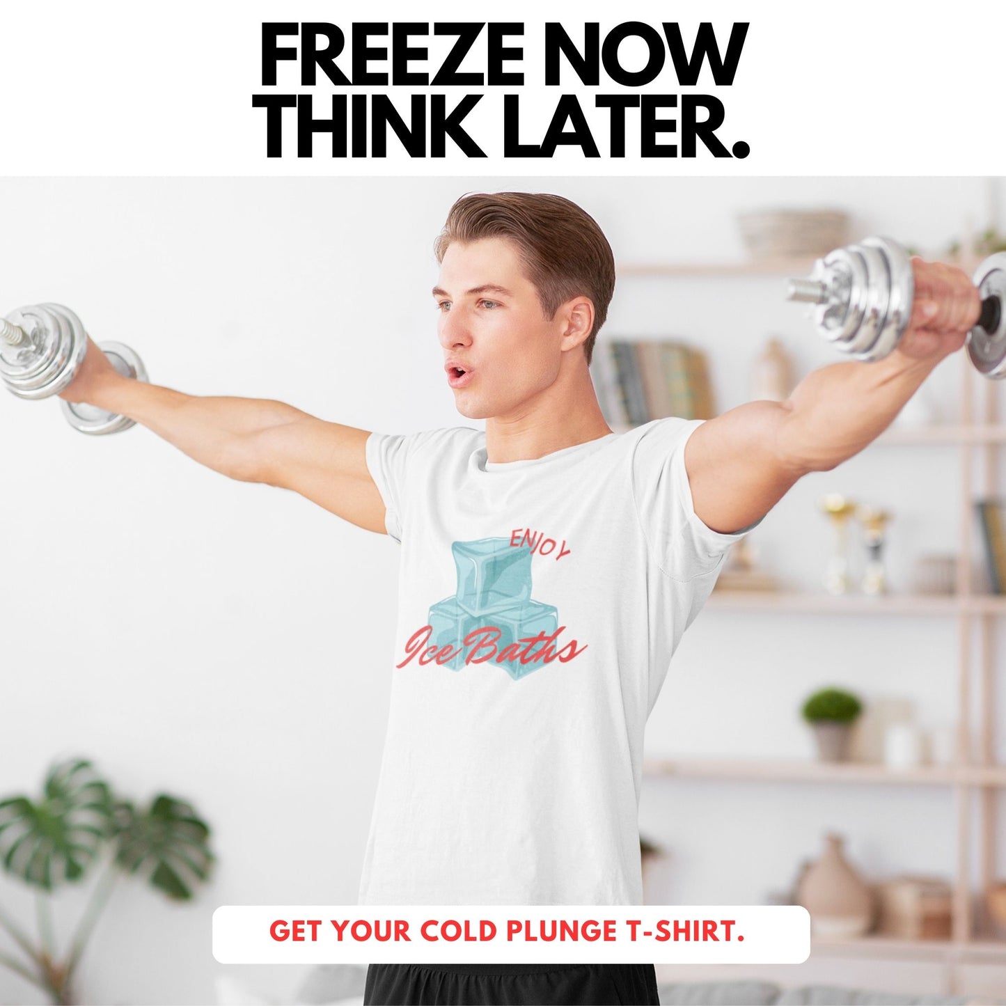 Enjoy Ice Bath T-Shirt -  Cold Plunge -  Unisex T-Shirt