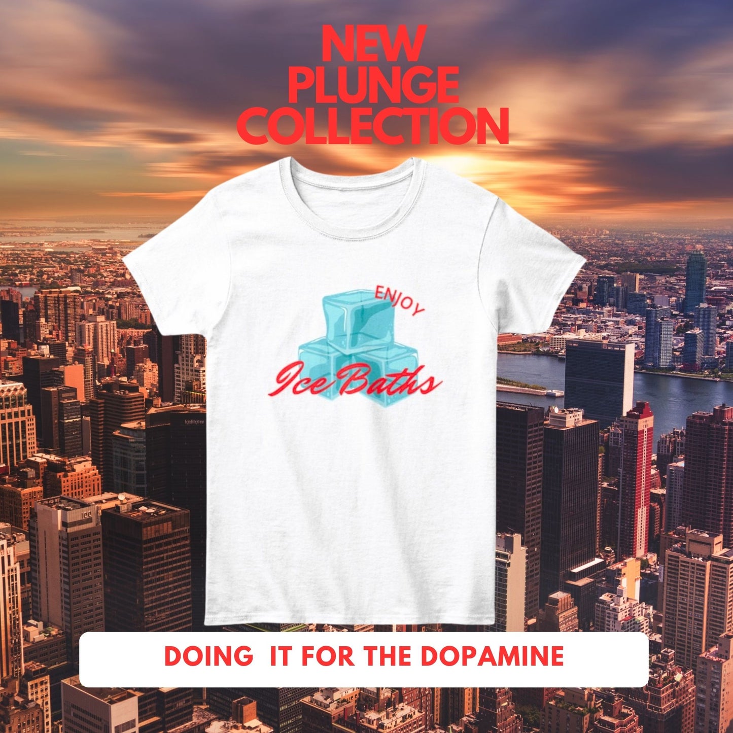 Enjoy Ice Bath T-Shirt -  Cold Plunge -  Unisex T-Shirt