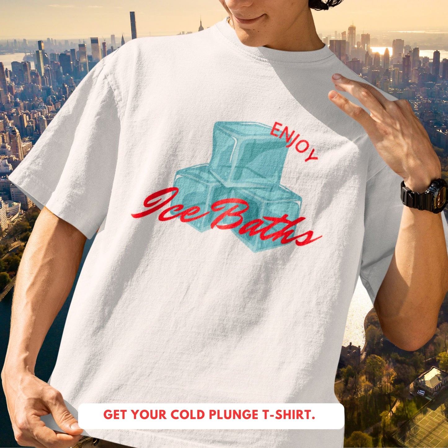Enjoy Ice Bath T-Shirt -  Cold Plunge -  Unisex T-Shirt