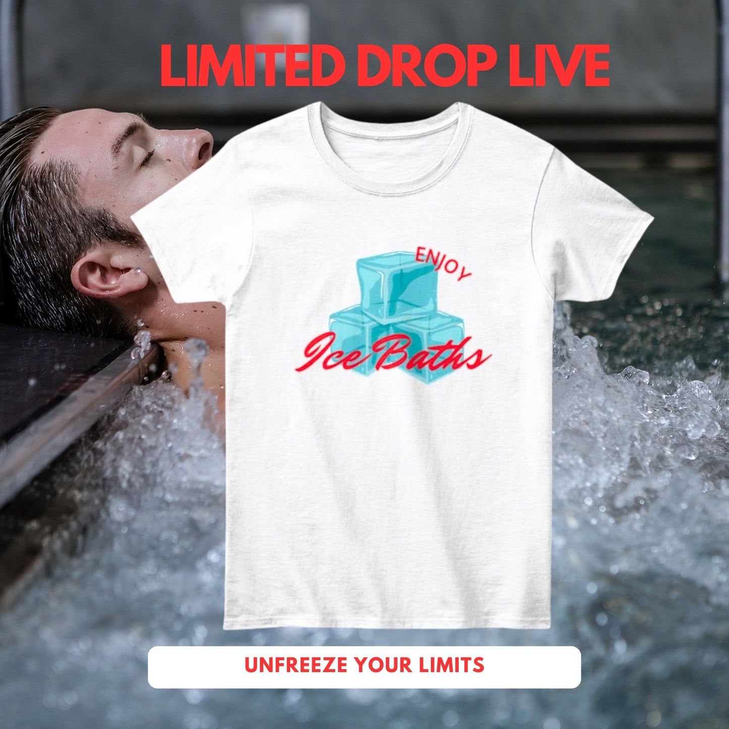 Enjoy Ice Bath T-Shirt -  Cold Plunge -  Unisex T-Shirt