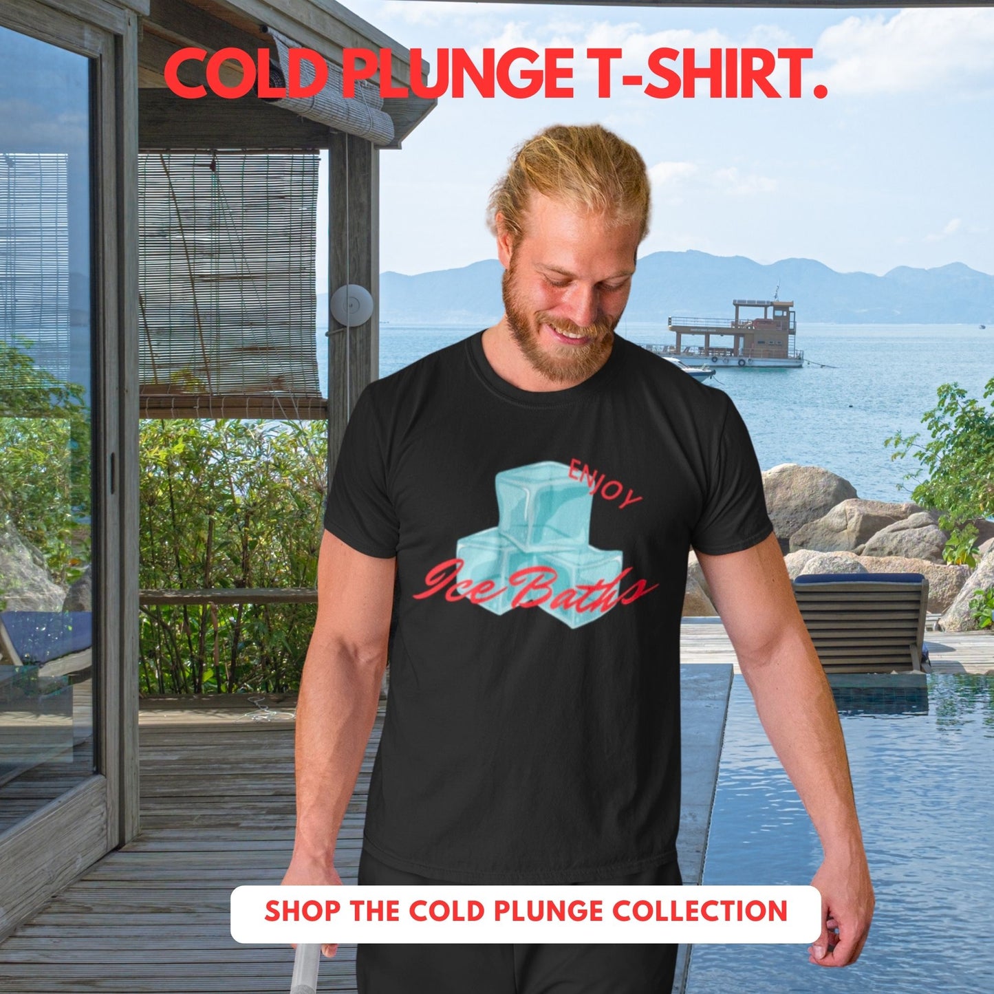 Enjoy Ice Bath T-Shirt -  Cold Plunge -  Unisex T-Shirt