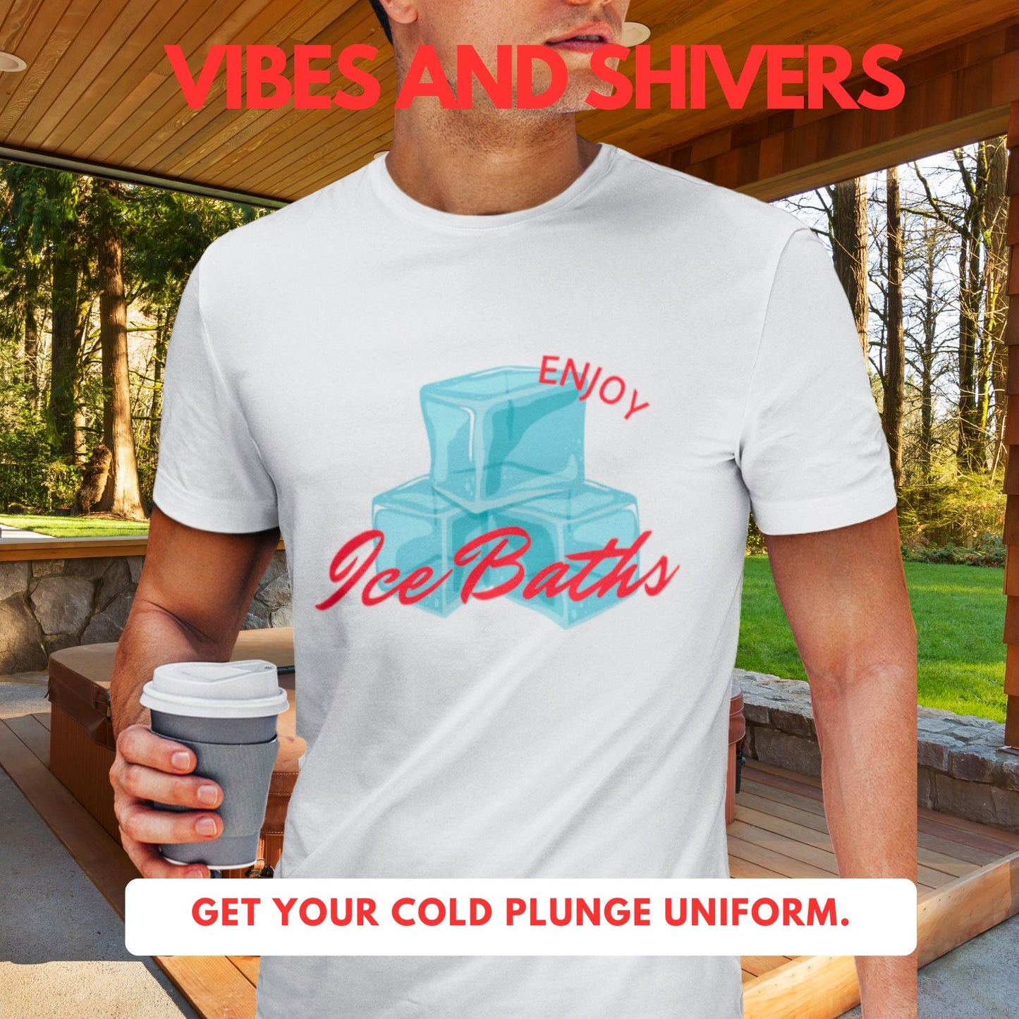 Enjoy Ice Bath T-Shirt -  Cold Plunge -  Unisex T-Shirt