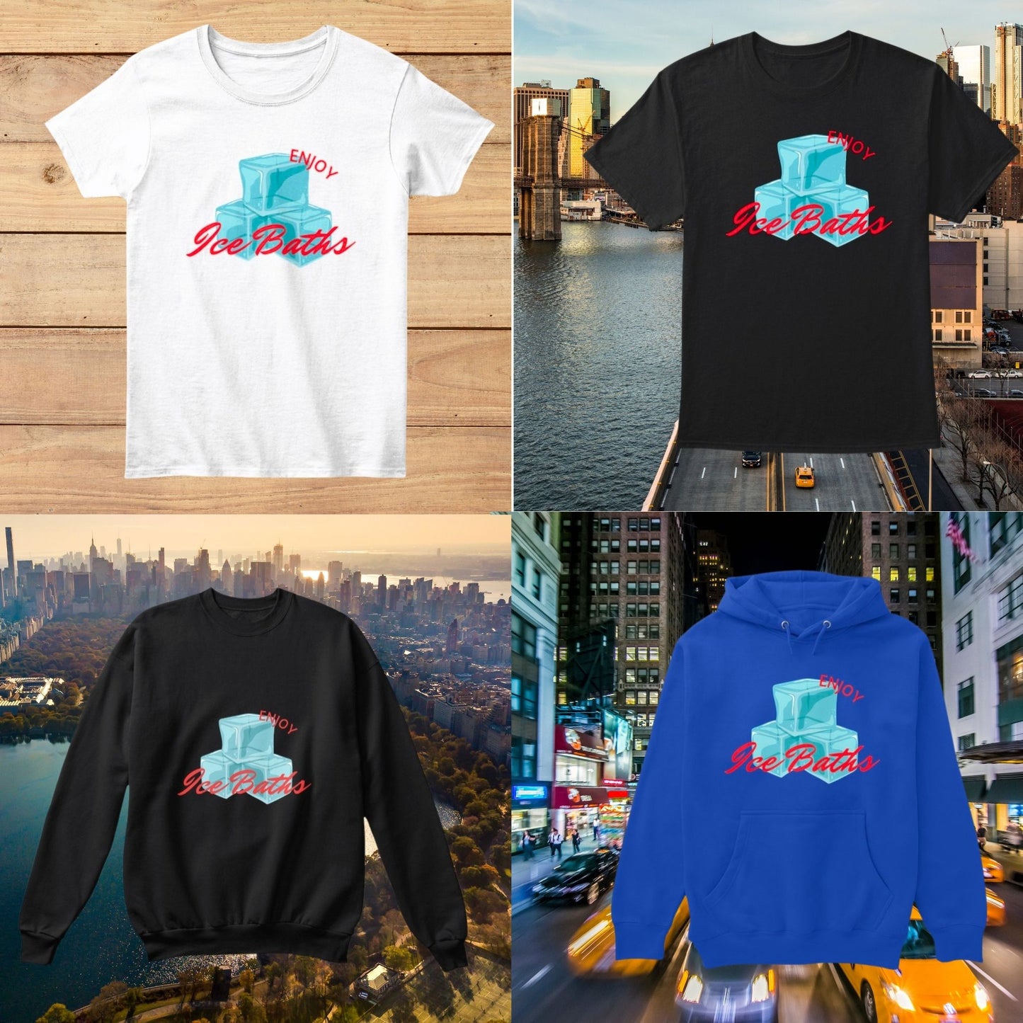 Enjoy Ice Bath T-Shirt -  Cold Plunge -  Unisex T-Shirt