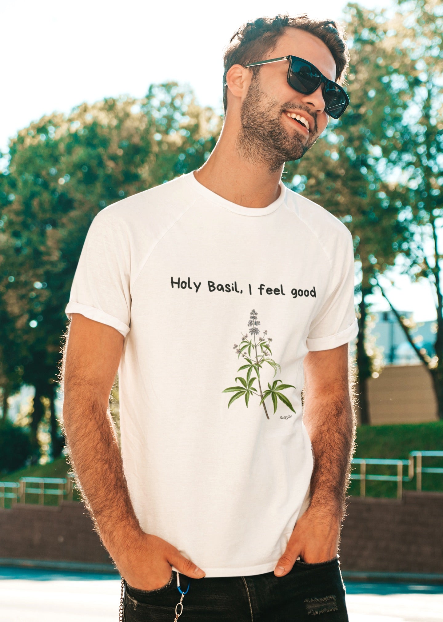 Holy Basil, I Feel Good – Unisex Tee