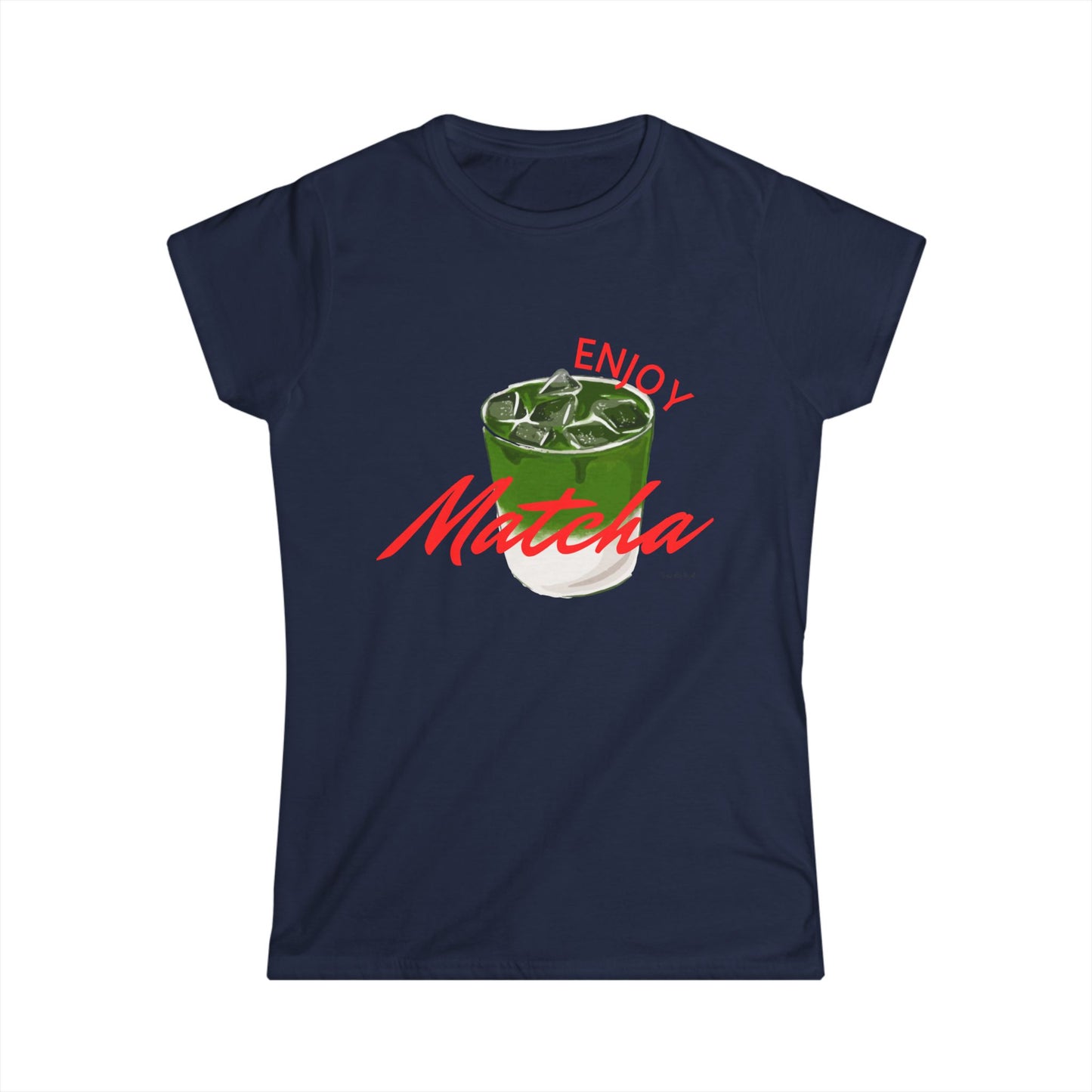 Enjoy Matcha Women's Softstyle Tee - Perfect for Tea Lovers