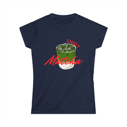 Enjoy Matcha Women's Softstyle Tee - Perfect for Tea Lovers